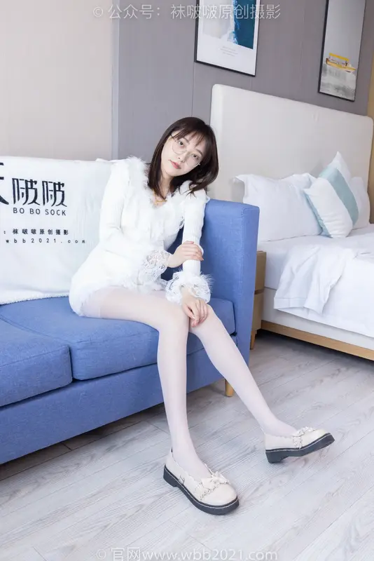 [BoBoSocks袜啵啵] NO.490 稚予-皮鞋、薄白丝（花絮版） 19