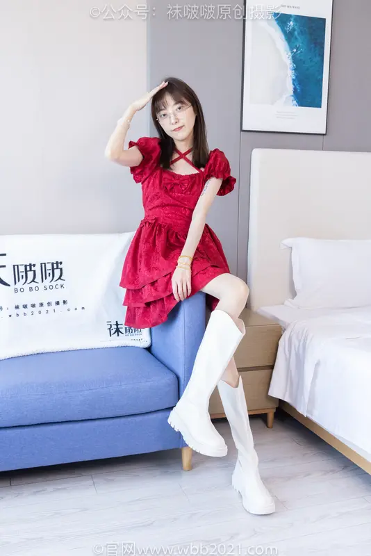 [BoBoSocks袜啵啵] NO.496 稚予-长靴、短靴、薄肉丝（花絮版） 13
